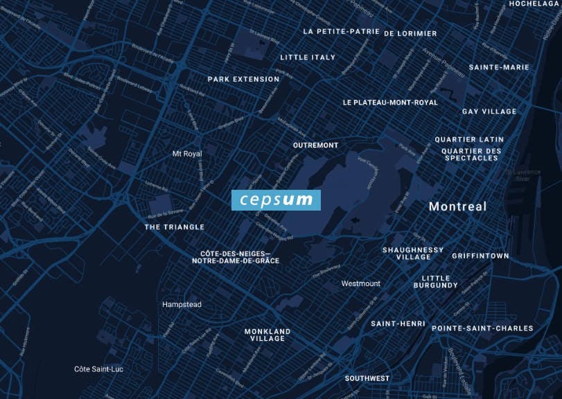 Lien externe vers l'adresse civique de Cepsum sur Google Maps